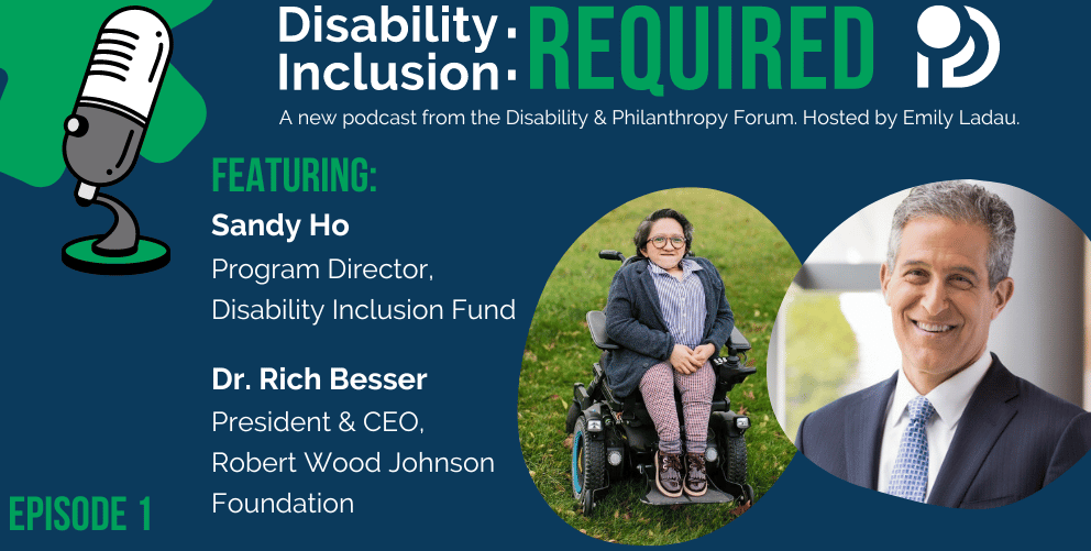 Graphic promoting Episode 1 of Disability Inclusion: Required